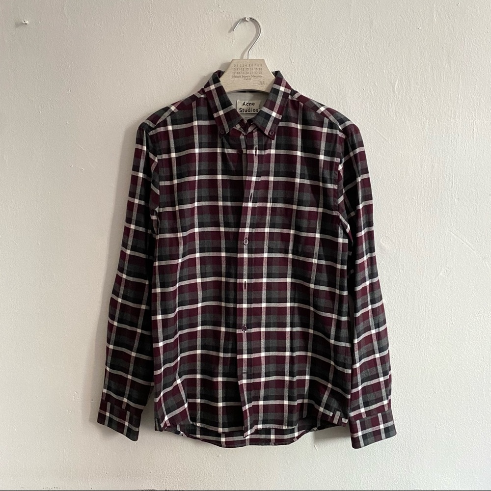 Acne Studios Isherwood Tartan Check Flannel Shirt
